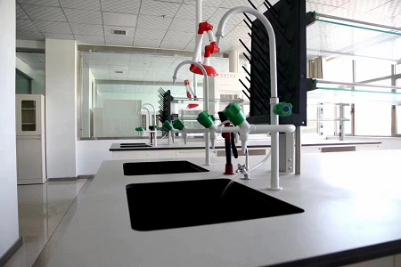 Solución de tratamiento de gases de escape en decoración de laboratorio